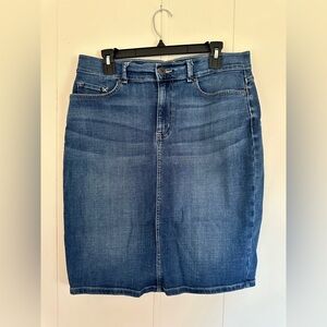 Classic Blue Denim Skirt